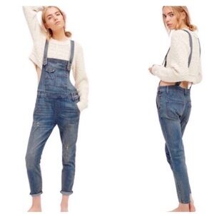 Free People Denim Overalls -